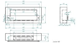 Биокамин напольный Zefire Constant 900