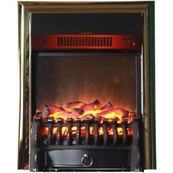 Каминокомплект Interflame Экстер махагон угловой с очагом Fobos FX M Brass