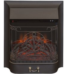 Каминокомплект Interflame Экстер темный дуб угловой с очагом Majestic FX M Black