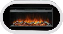 Каминокомплект Royal Flame Ellips с очагом Vision 42 LOG LED белый с черным