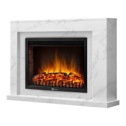 Каминокомплект Firelight Simple 25 с очагом Electrolux EFP/P-2520LS белый мрамор