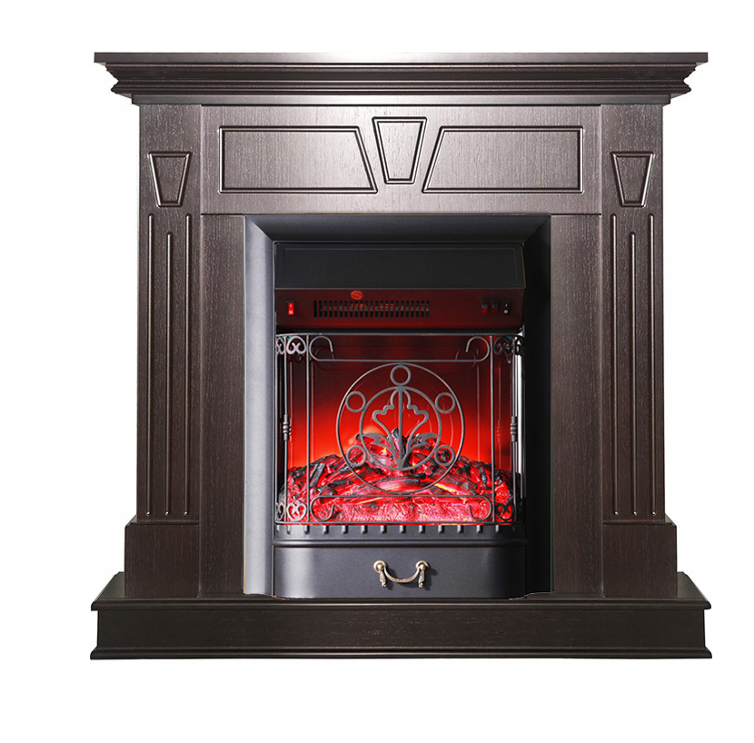 Каминокомплект Interflame Берта с очагом Majestic FX M Black темный дуб