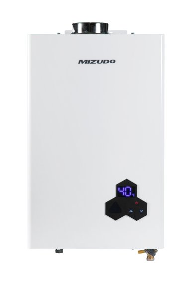 Проточный газовый водонагреватель Mizudo ВПГ 4-12 Т Perl Ultra труба в комплекте