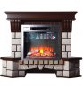 Каминокомплект Interflame Экстер угловой махагон с очагом Sirius 30 LED FX Black