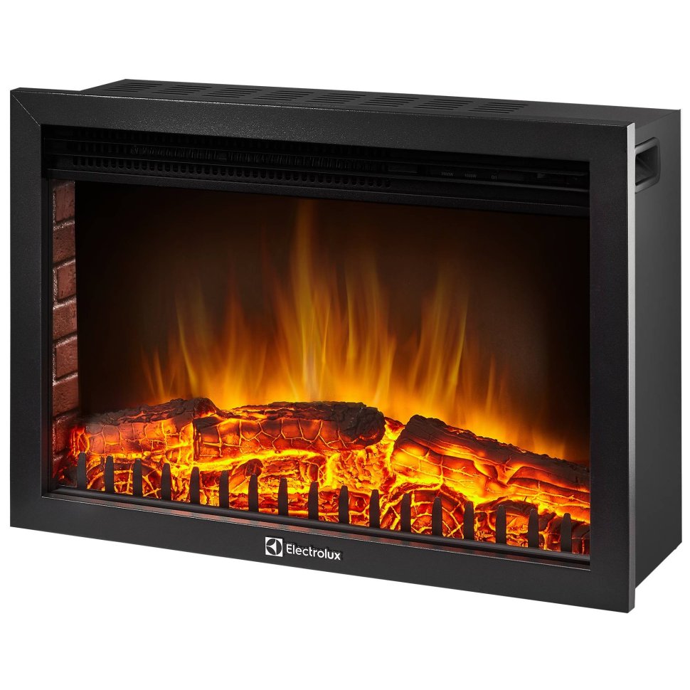 Каминокомплект Firelight Bricks 25 с очагом Electrolux EFP/P-2520LS камень белый/белая эмаль