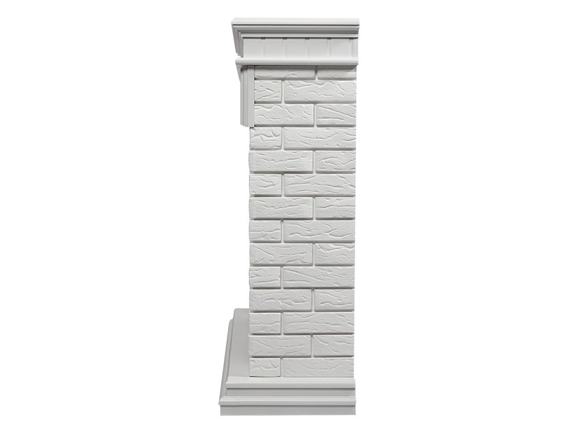 Каминокомплект Firelight Bricks 25 с очагом Electrolux EFP/P-2520LS камень белый/белая эмаль